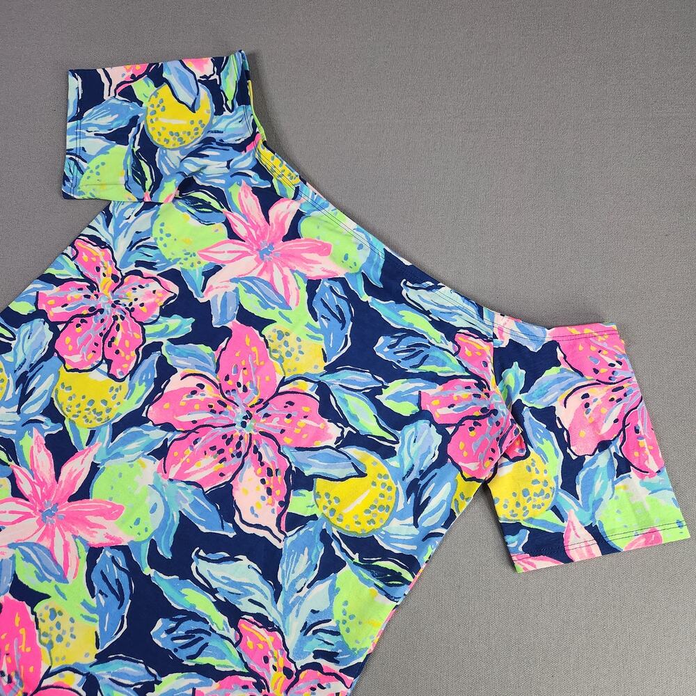 Lilly Pulitzer Small Keira off the shoulder capri soleil print 95% Cotton NWOT